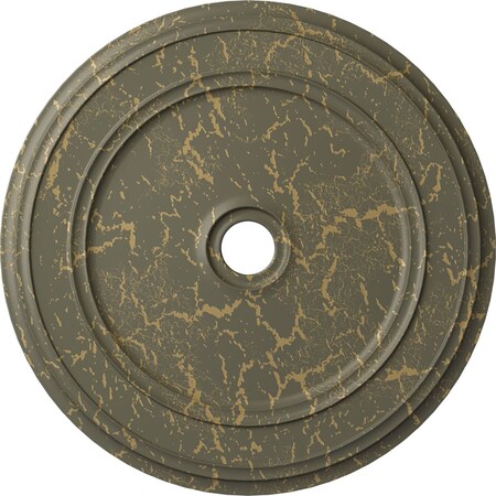 Ekena Millwork Classic Ceiling Medallion (Canopies up to 5 1/2"), 41 1/8"OD x 4"ID x 2 1/8"P, Witch Hazel Crackle CM41CLWHC